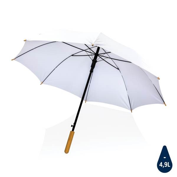 Obrázky: Bílý bambusový automatický deštník Impact, Obrázek 1
