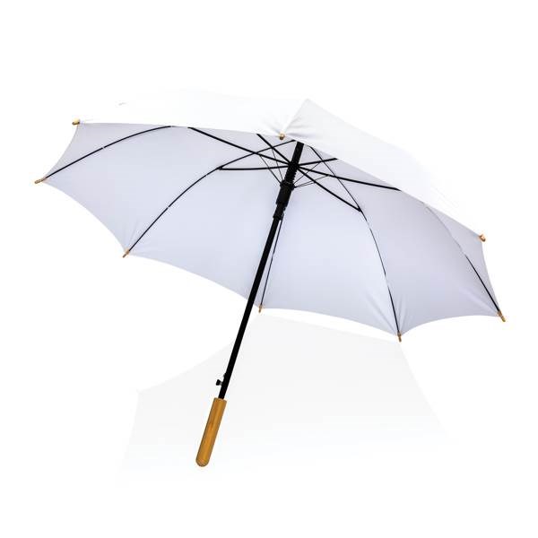 Obrázky: Bílý bambusový automatický deštník Impact, Obrázek 4