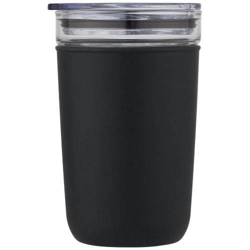 Obrázky: Skleněný hrnek 420 ml s plastovým obalem černý, Obrázek 9