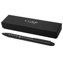 Obrázky: Černé kovové kuličkové pero, stylus a jehlový hrot