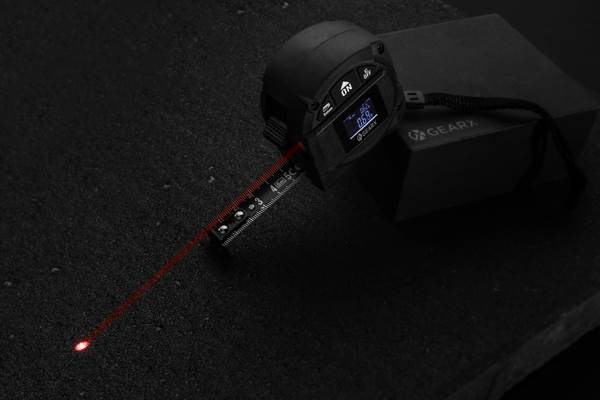 Obrázky: Černý svinovací metr Gear X 5 m, s 30 m laserem, Obrázek 11