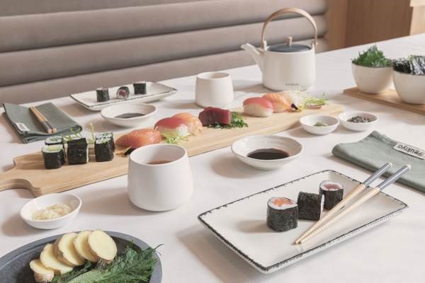 Obrázky: Sada na sushi pro 2 osoby Ukiyo, bílá, Obrázek 4
