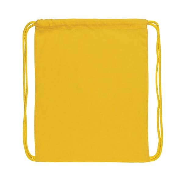 Obrázky: Šňůrkový batoh Impact ze 145g recyk. bavlny, žlutý, Obrázek 2