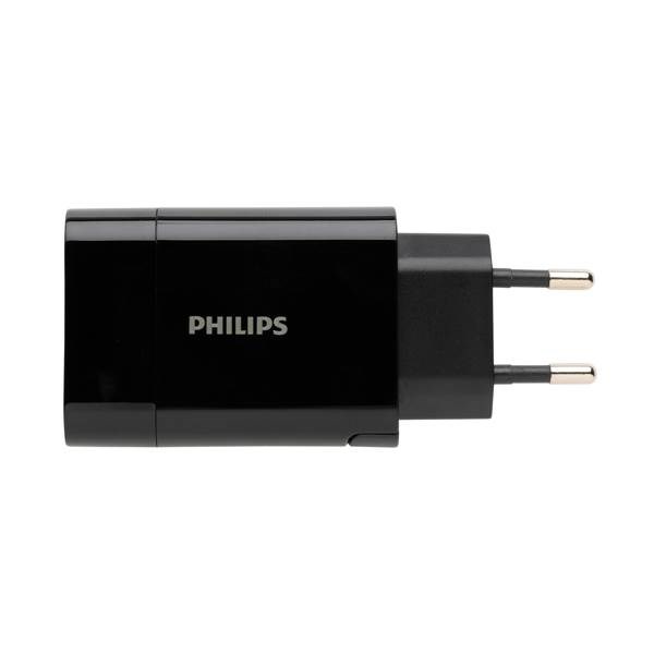 Obrázky: Ultra rychlý PD nabíjecí adaptér Philips, černý, Obrázek 3