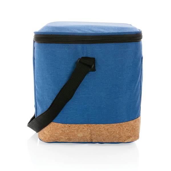 Obrázky: Chladící taška XL s korkovým detailem, modrá, Obrázek 3