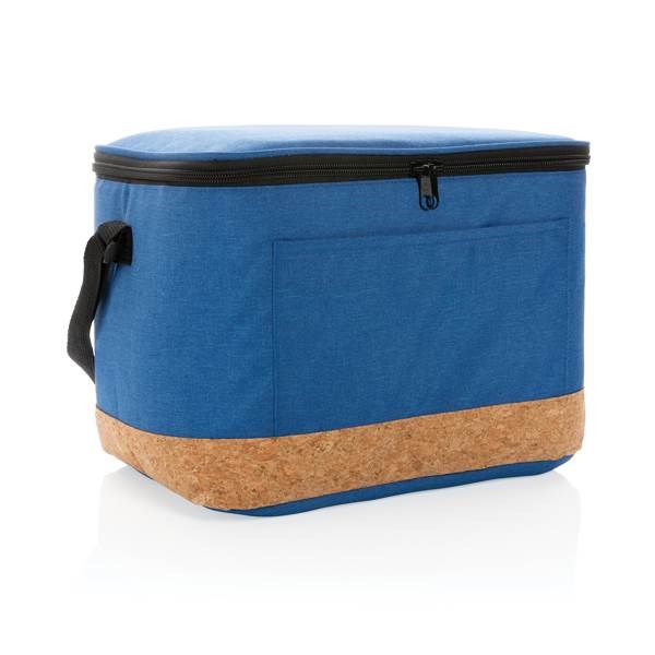 Obrázky: Chladící taška XL s korkovým detailem, modrá, Obrázek 6