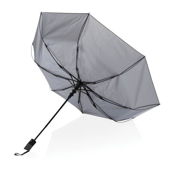 Obrázky: Šedý automatický deštník ze 190T RPET AWARE, Obrázek 3