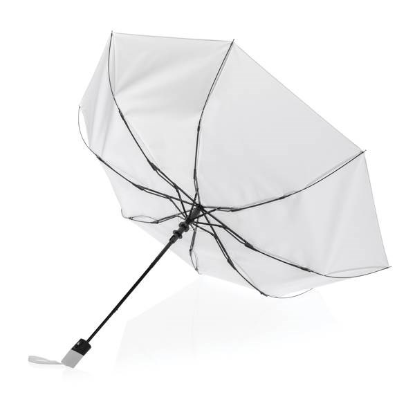 Obrázky: Bílý automatický deštník ze 190T RPET AWARE, Obrázek 3