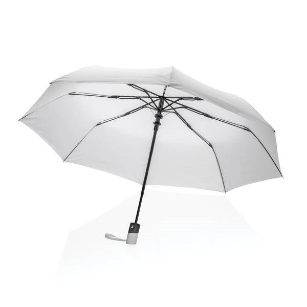 Obrázky: Bílý automatický deštník ze 190T RPET AWARE, Obrázek 7