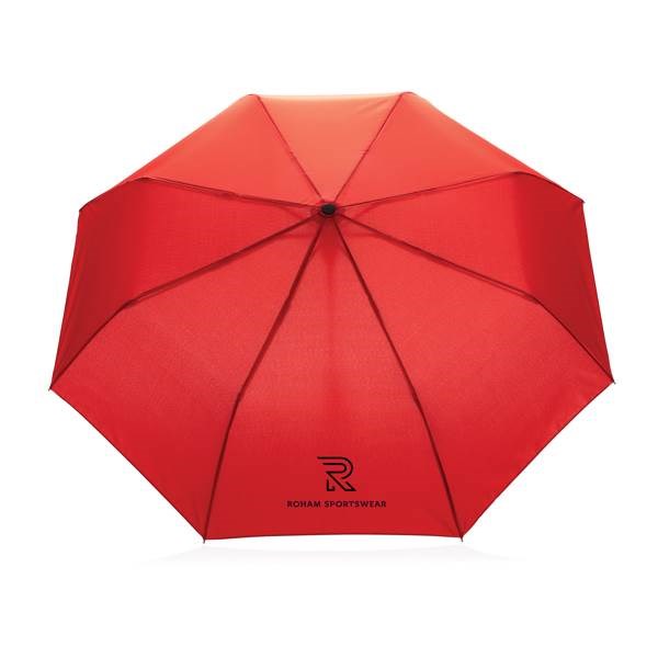 Obrázky: Červený automatický deštník ze 190T RPET AWARE, Obrázek 8