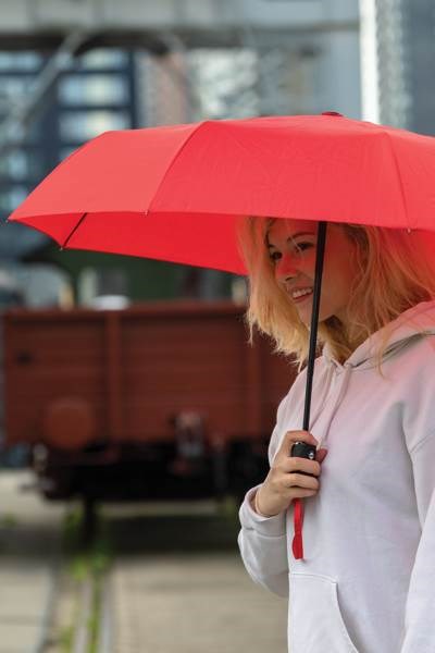 Obrázky: Červený rPET deštník - automatické otevírání/zavírání, Obrázek 9