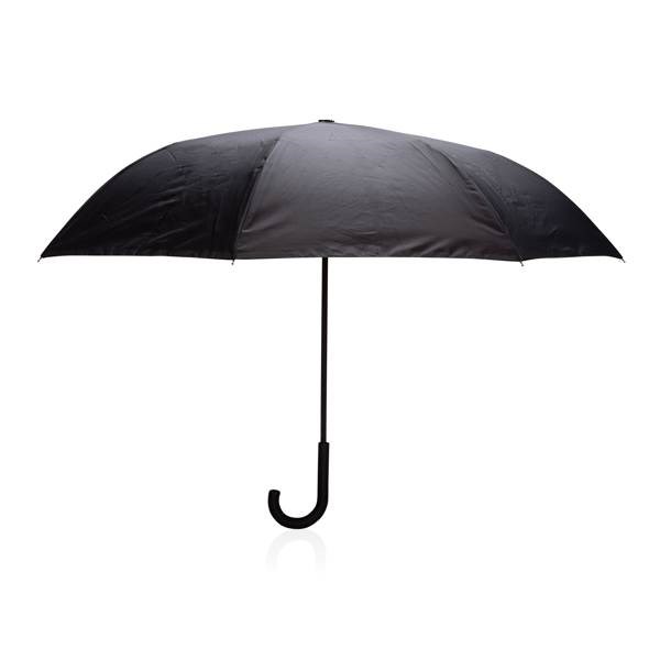 Obrázky: Modrý reverzní deštník ze 190T rPET, manuální, Obrázek 2