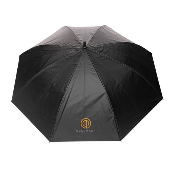 Obrázky: Dvoubarevný stříbrno/černý deštník rPET automatický, Obrázek 6