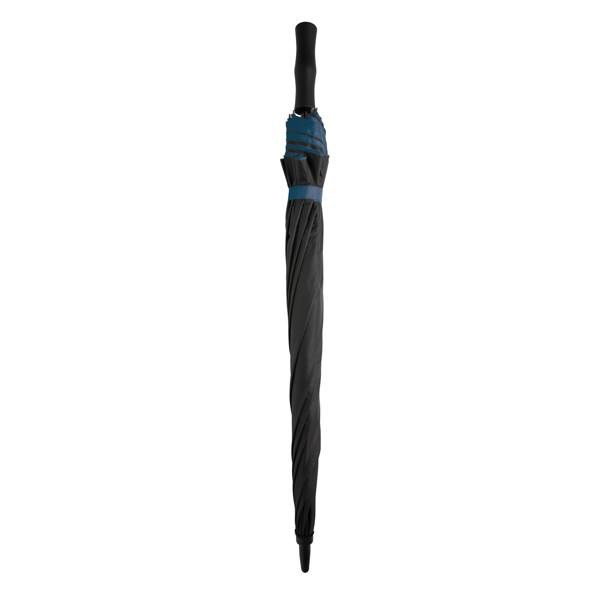 Obrázky: Dvoubarevný modro/černý deštník rPET automatický, Obrázek 4