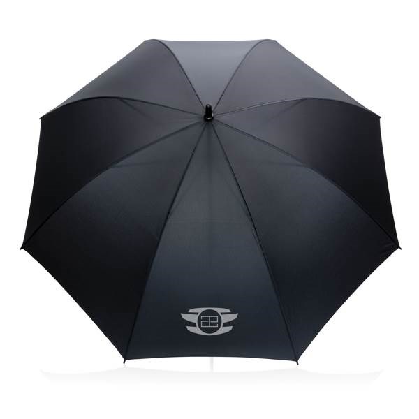 Obrázky: Černý větru odolný rPET deštník, manuální, Obrázek 6