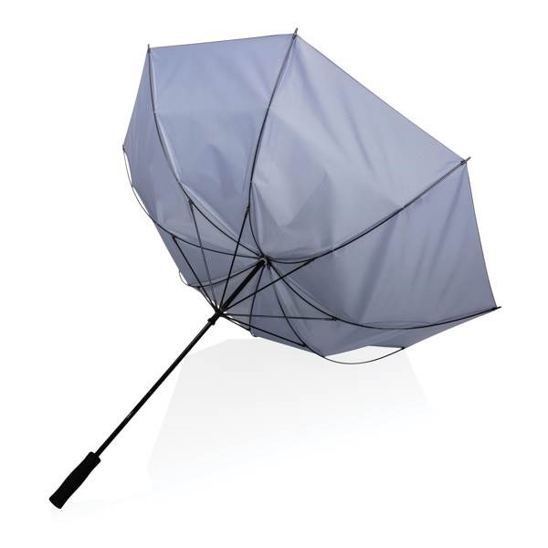 Obrázky: Šedý větru odolný rPET deštník, manuální, Obrázek 3