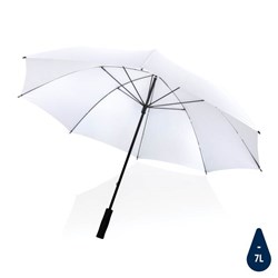 Obrázky: Bílý větru odolný rPET deštník, manuální