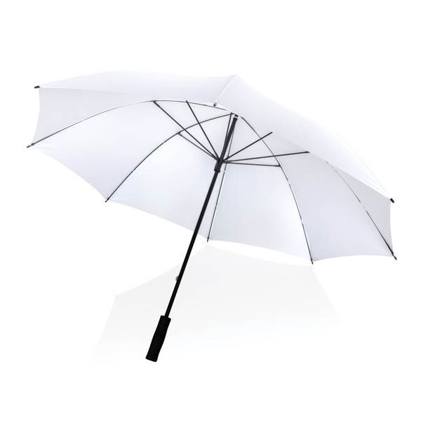 Obrázky: Bílý větru odolný rPET deštník, manuální, Obrázek 5