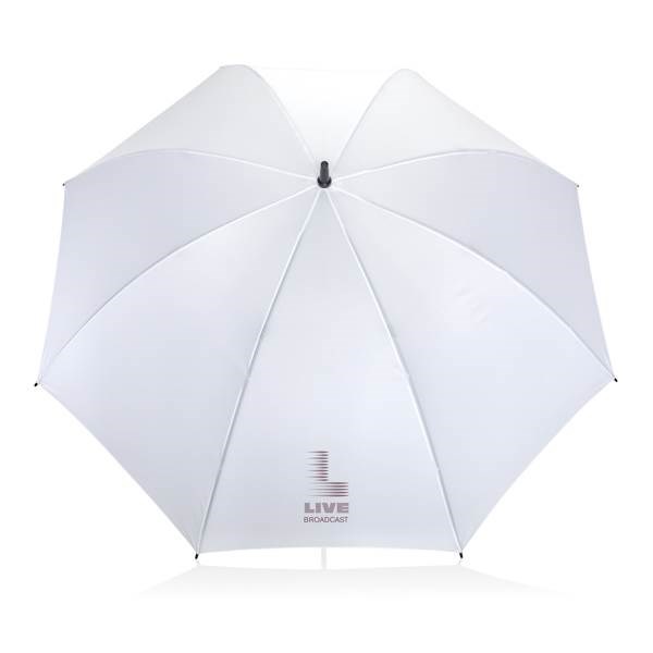 Obrázky: Bílý větru odolný rPET deštník, manuální, Obrázek 6