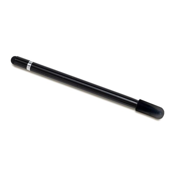 Obrázky: Dlouhověká tužka bez tuhy s gumou a stylusem,černá, Obrázek 3
