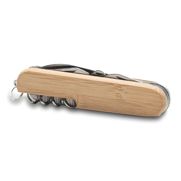 Obrázky: Kapesní multifunkční nůž, střenky z bambusu, Obrázek 2