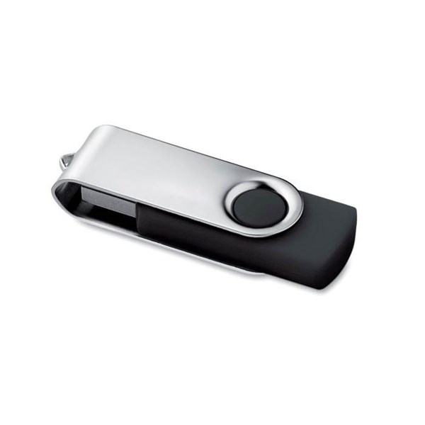 Obrázky: Stříbrno-černý USB flash disk 8GB, Obrázek 1