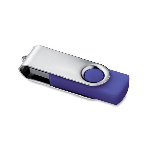 Obrázky: Stříbrno-fialový USB flash disk 8GB, Obrázek 1