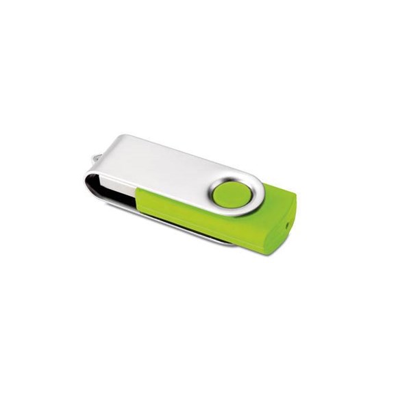 Obrázky: Stříbrno-limetkový USB flash disk 16GB, Obrázek 1