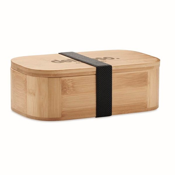 Obrázky: Bambusová krabička na jídlo 1l, hnědá, Obrázek 2