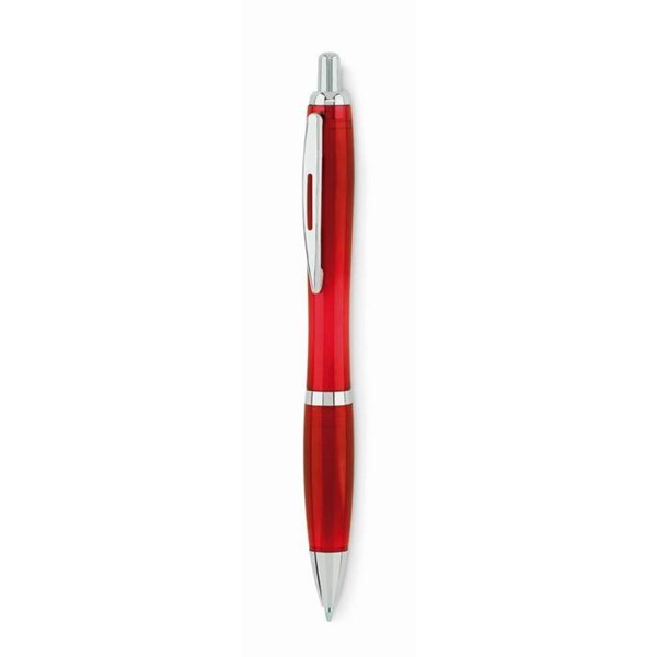 Obrázky: Červené plastové kuličkové pero z RPET, Obrázek 1
