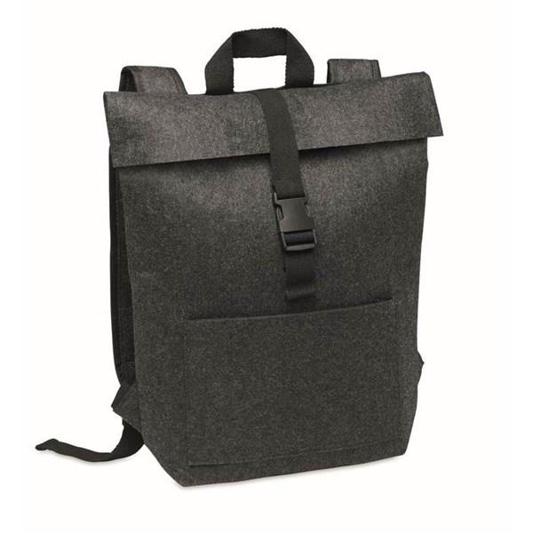 Obrázky: Šedý batoh z plsti RPET s přihrádkou na notebook