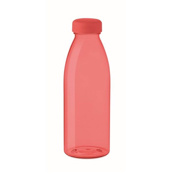 Obrázky: Transparentní červená RPET láhev 500 ml