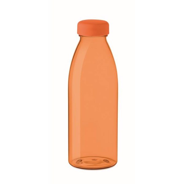 Obrázky: Transparentní oranžová RPET láhev 500 ml, Obrázek 1