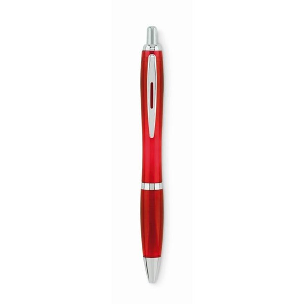 Obrázky: Červené plastové kuličkové pero z RPET, Obrázek 3