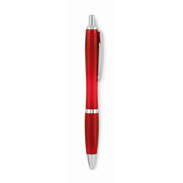 Obrázky: Červené plastové kuličkové pero z RPET, Obrázek 4