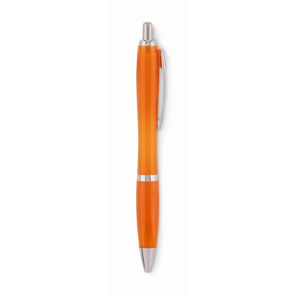 Obrázky: Oranžové plastové kuličkové pero z RPET, Obrázek 3