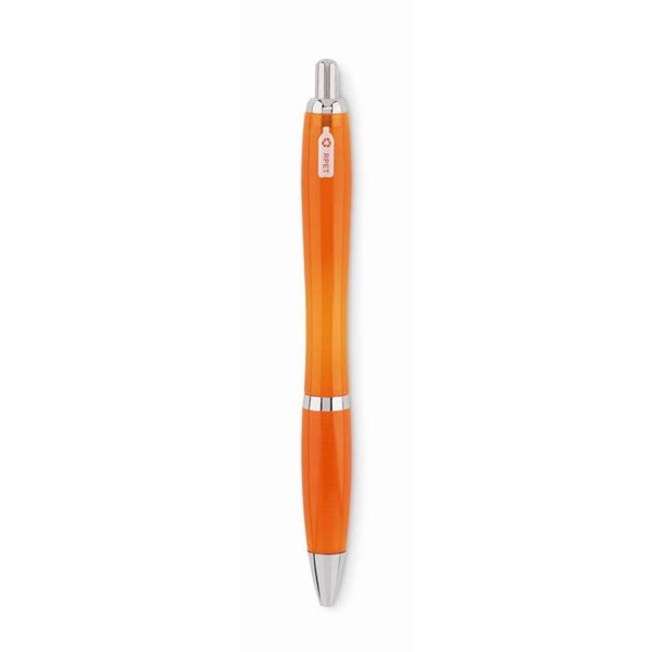 Obrázky: Oranžové plastové kuličkové pero z RPET, Obrázek 4