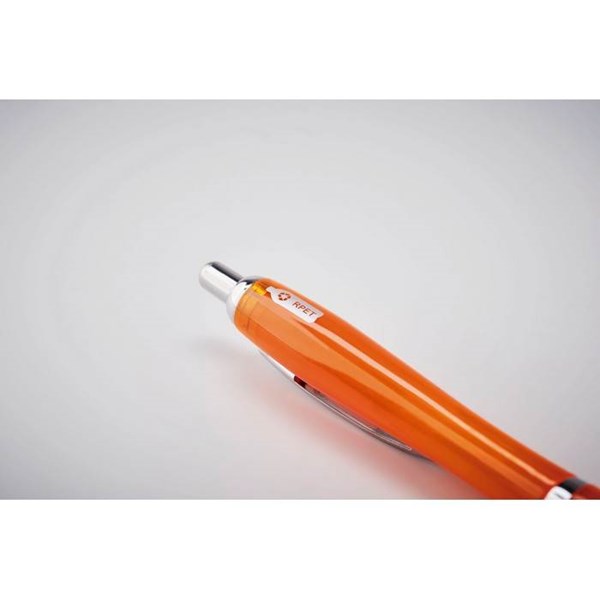Obrázky: Oranžové plastové kuličkové pero z RPET, Obrázek 5