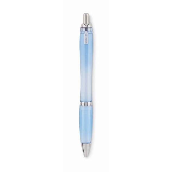 Obrázky: Světle modré plastové kuličkové pero z RPET, Obrázek 4