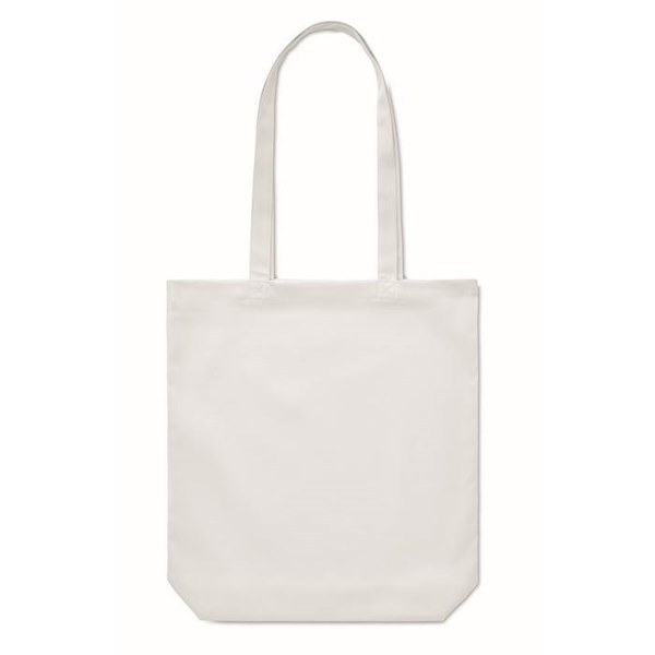 Obrázky: Bílá nákupní plátěná taška s dlouhými uchy, Obrázek 3