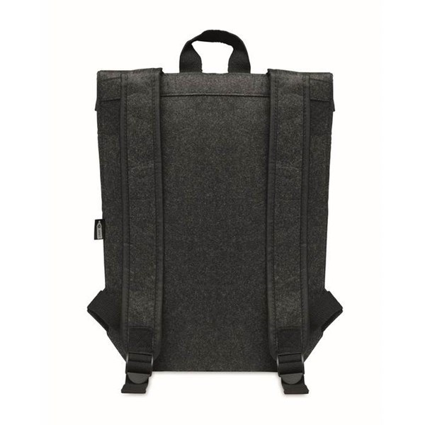 Obrázky: Šedý batoh z plsti RPET s přihrádkou na notebook, Obrázek 6