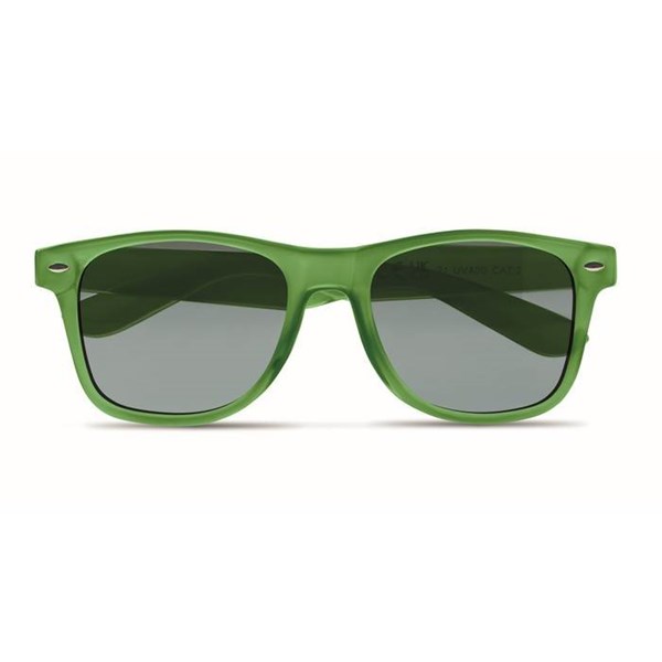 Obrázky: Transparentní zelené sluneční brýle s RPET obrubou, Obrázek 3