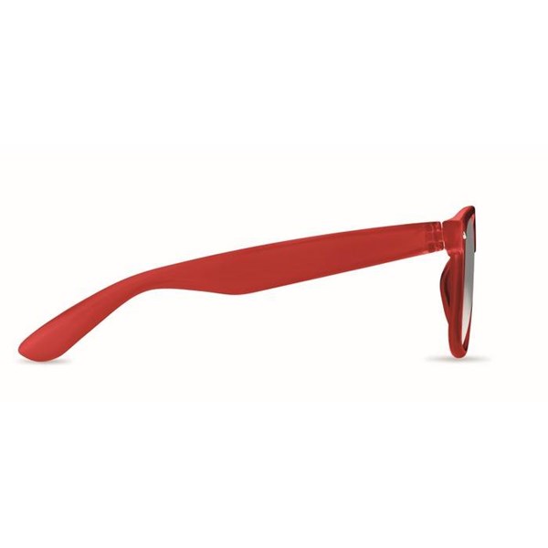 Obrázky: Transparentní červené sluneční brýle s RPET obrubou, Obrázek 3