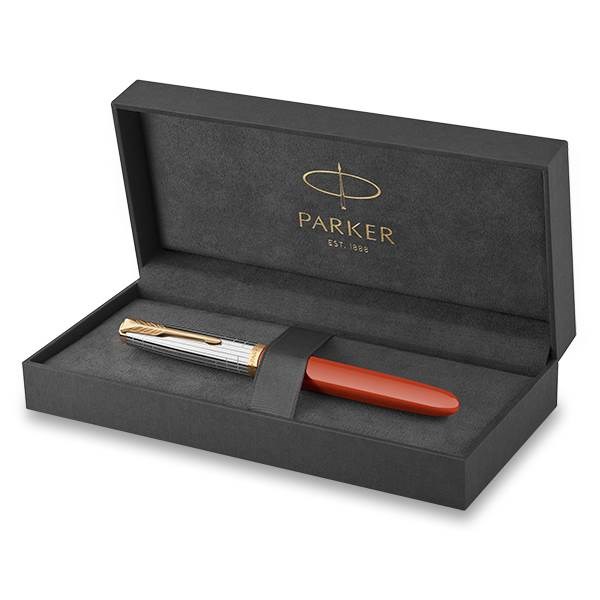 Obrázky: Parker 51 Premium Rage Red GT plnicí pero, hrot M, Obrázek 2