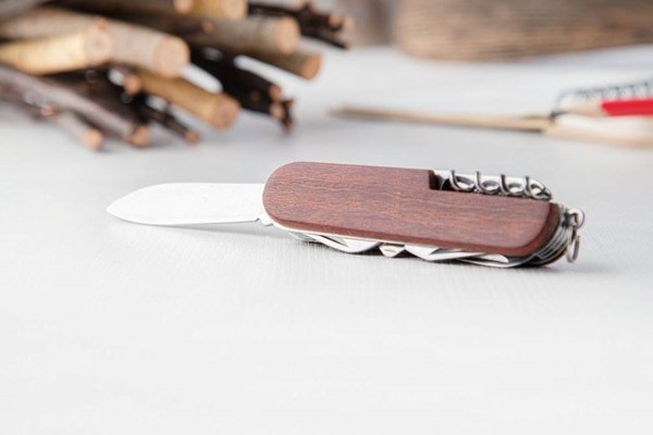 Obrázky: Dřevěný nůž s devíti funkcemi, tmavé dřevo, Obrázek 3