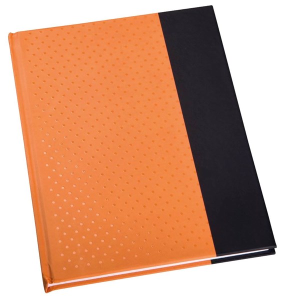 Obrázky: Oranžový poznámkový zápisník A6 s linkovanými listy, Obrázek 1