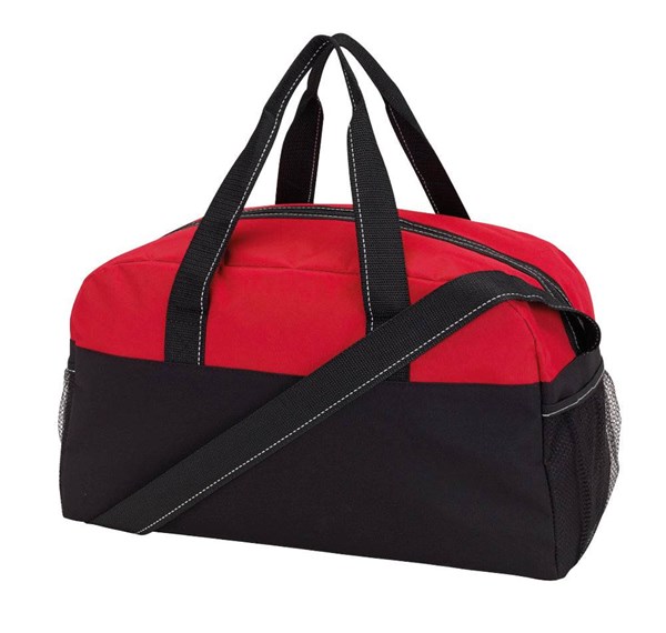 Obrázky: Jednoduchá sportovní fitness taška, červená