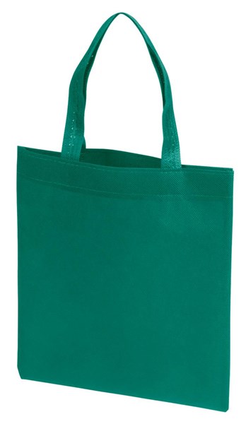 Obrázky: Malá nákupní taška z netkané textilie, zelená, Obrázek 1