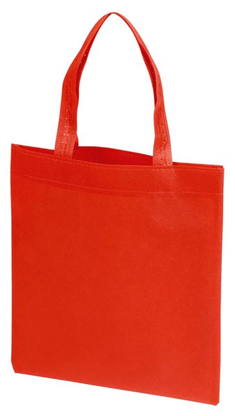 Obrázky: Malá nákupní taška z netkané textilie, červená