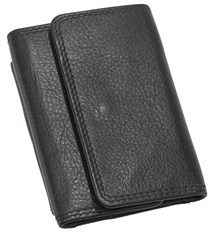 Obrázky: Černá skládací pánská peněženka s vnější kapsou